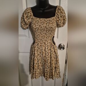 Faded Rose Floral Dress.